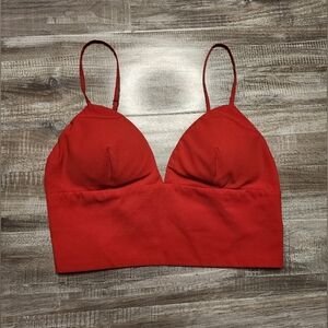 bebe Red Camisole Top